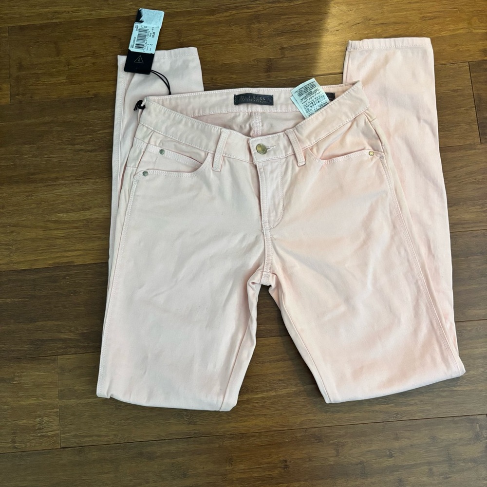 Guess Curve X Pink Skinny Denim Pants Jeans 25 NWT New With Tags